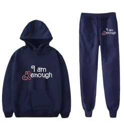 2er Set Trainingsanzug Barbie Freizeit Pullover Hose I am Kenough Hoodie Leggings