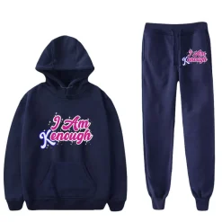 2er Set Trainingsanzug Barbie Freizeit Pullover Hose I am Kenough Hoodie Leggings