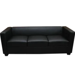 3er Sofa Couch Loungesofa Lille, Leder