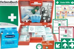 Erste-Hilfe-Koffer GASTRO für Betriebe nach aktueller DIN 13157 + Salvequick-Pflaster