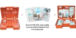 Erste-Hilfe-Koffer GASTRO für Betriebe nach aktueller DIN 13157 + Salvequick-Pflaster