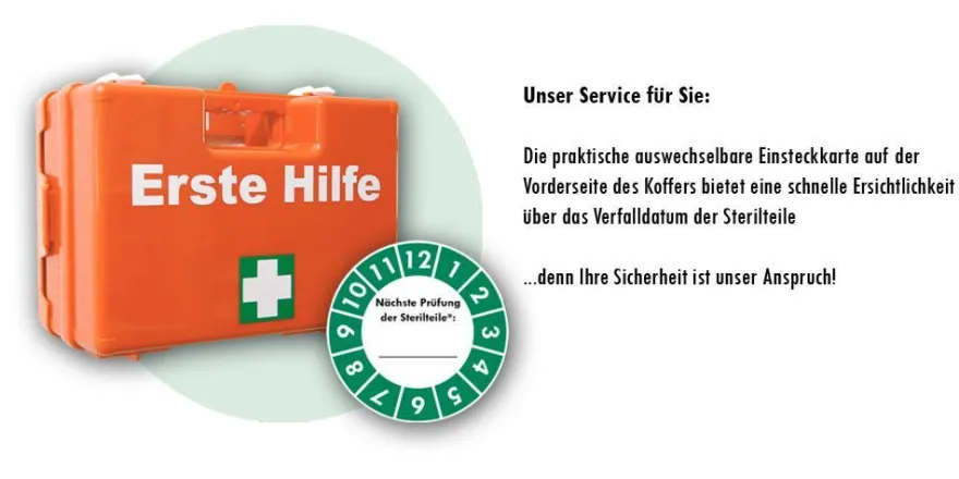 Erste-Hilfe-Koffer M2+ nach aktueller DIN/ EN 13169 für Betriebe ab 50 Mitarbeiter