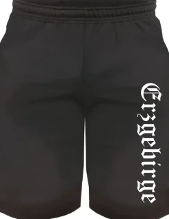 Erzgebirge Sweatshorts - Altdeutsch bedruckt - Kurze Hose Shorts