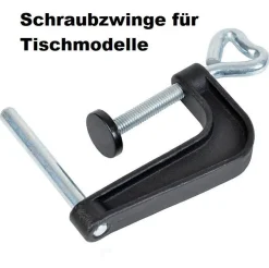 Eschenfelder Kornquetsche Tischmodell Holztrichter + Schraubzwinge + Kurbel + Bürste