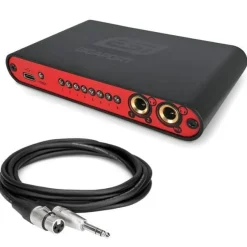 ESI Gigaport eX Interface mit XLR zu Klinke Kabel 1m