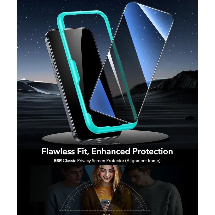 ESR Displayschutzfolie für iPhone 17 Pro (3 Stück) - Gehärtetes Glas mit