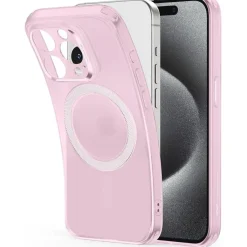 ESR iPhone 15 Pro Hülle, klares Silikon Case mit MagSafe, stoßfest & dünn