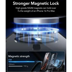 ESR iPhone 16 Pro Max Hülle kompatibel mit MagSafe, 360 Grad stoßfest, klare