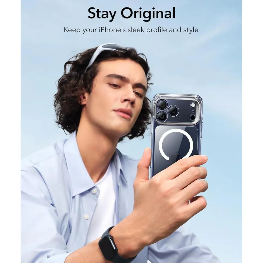 ESR iPhone 17 Pro Max Hülle, MagSafe kompatibel, mit integriertem Ständer und