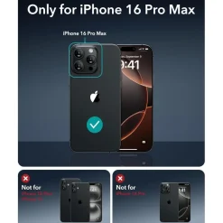 ESR MagSafe Hülle für iPhone 16 Pro Max, Militärnorm Schutz, Kratzfest, Mattiert