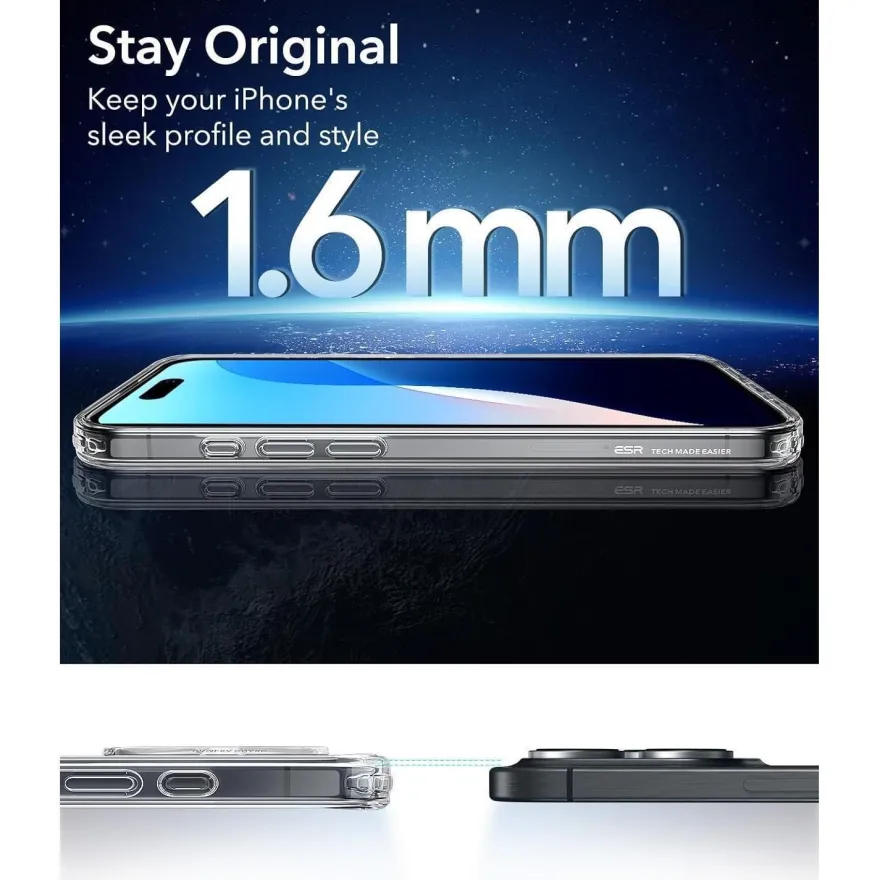 ESR MagSafe Hülle für iPhone 16 Pro Max, Militärnorm Schutz, Kratzfest, Mattiert