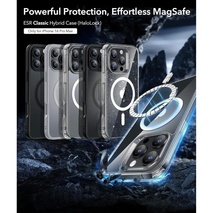 ESR MagSafe Hülle für iPhone 16 Pro Max, Militärnorm Schutz, Kratzfest, Mattiert