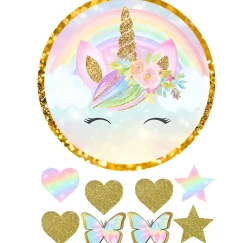 Essbar Einhorn Unicorn Tortenaufleger Tortenbild Fototorte Zuckerbild 11