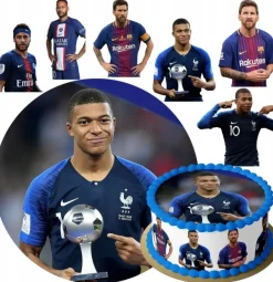 Essbar Paris Saint-Germain Messi Mbappe Neymar Tortenbild Fototorte Zuckerbild 10