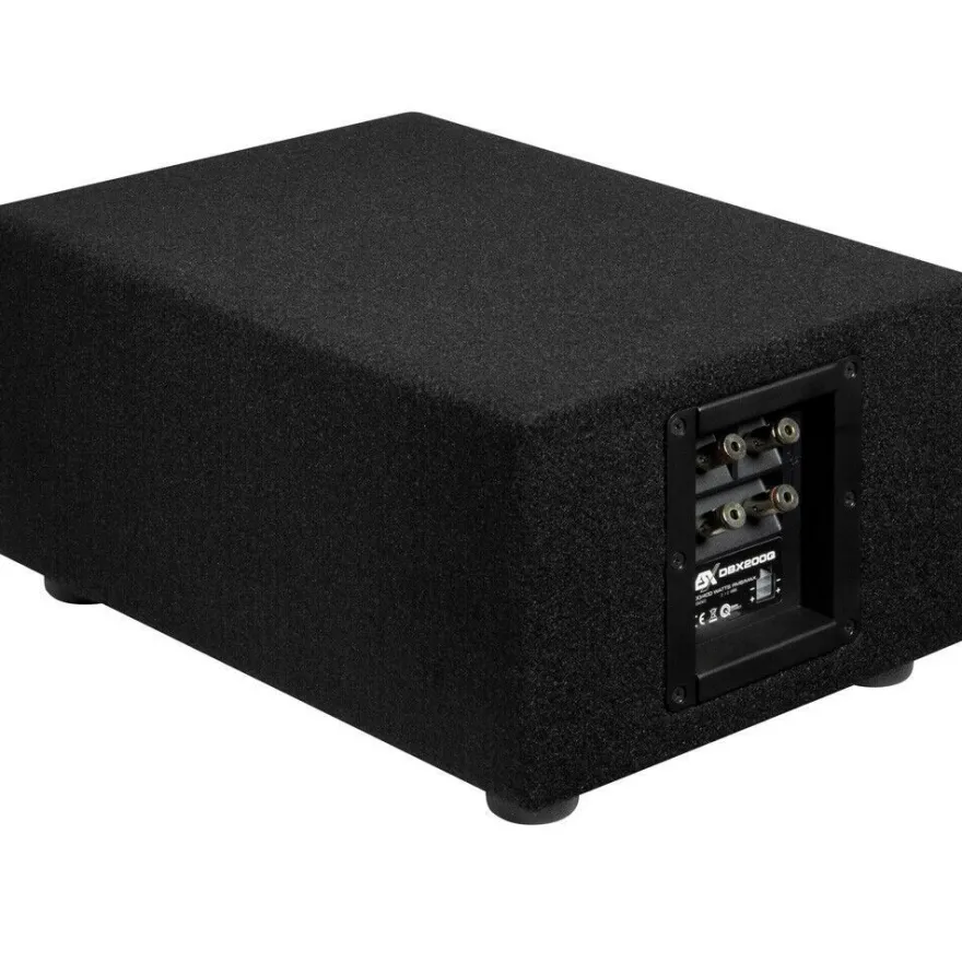 ESX DBX Kompakt Subwoofer DBX-200Q Flach Untersitz Subwoofer 400 Watt