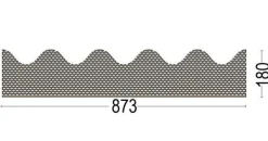Eternit Welle 6 & 5 Traufgitter Lüftungsgitter Vogelschutzgitter Profil 5 & 6
