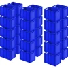 30 Eurobehälter m. 2 Durchfassgriffen, blau, Boden verrippt, LxBxH 600x400x420 mm