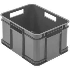 Euro Stapelbox Bruno Eco Grau Stapelkasten 16L Transport Eurobehälter 27x35x22