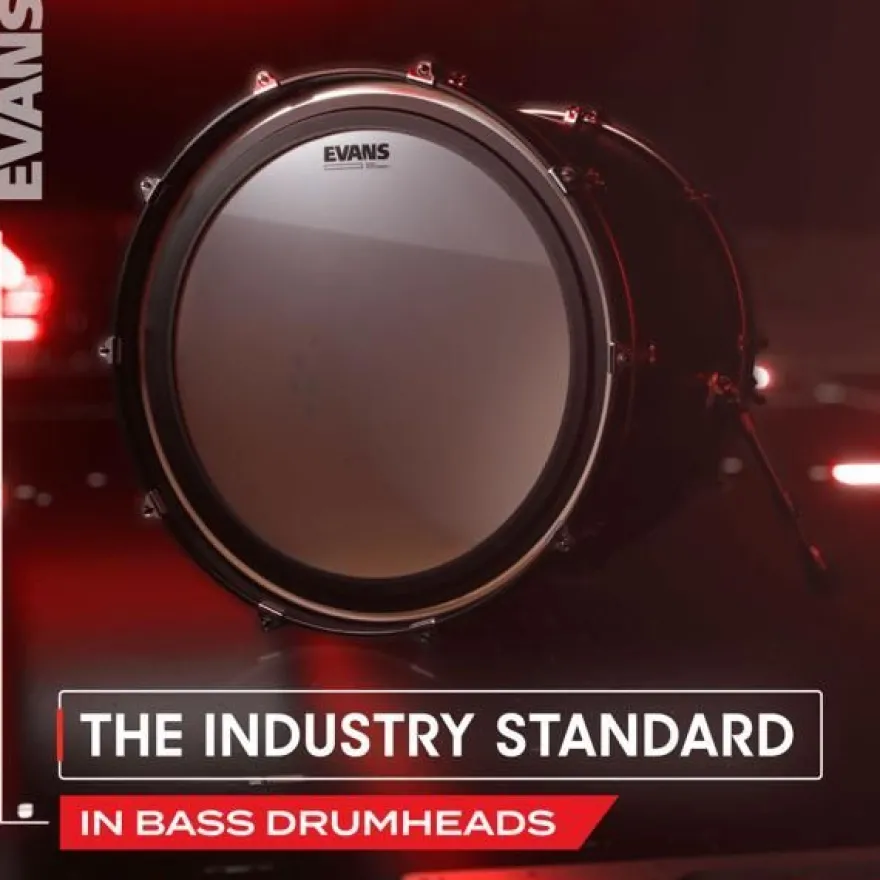 Evans BD24EMADCW 24 Bassdrum Fell White Coated
