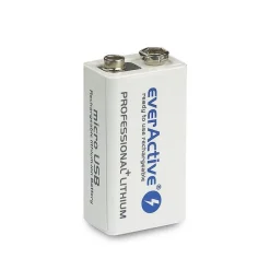 everActive 9Volt Block Lithium Akku 550mAh Professional+