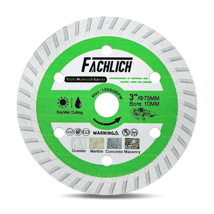 Fachlich Diamant-Trennscheibe 75mm für Beton und Granit, 1 Stück