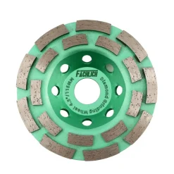 Fachlich 115mm Diamant Schleiftopf Doppelreihe für Beton, Mauerwerk, Granit