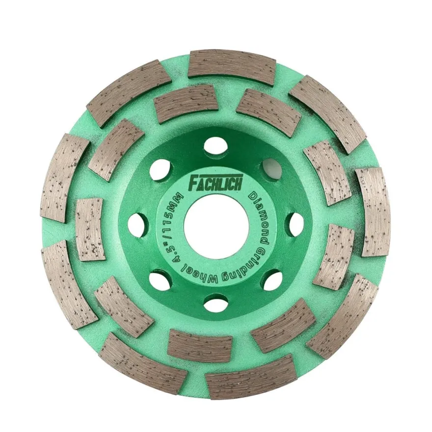 Fachlich 115mm Diamant Schleiftopf Doppelreihe für Beton, Mauerwerk, Granit