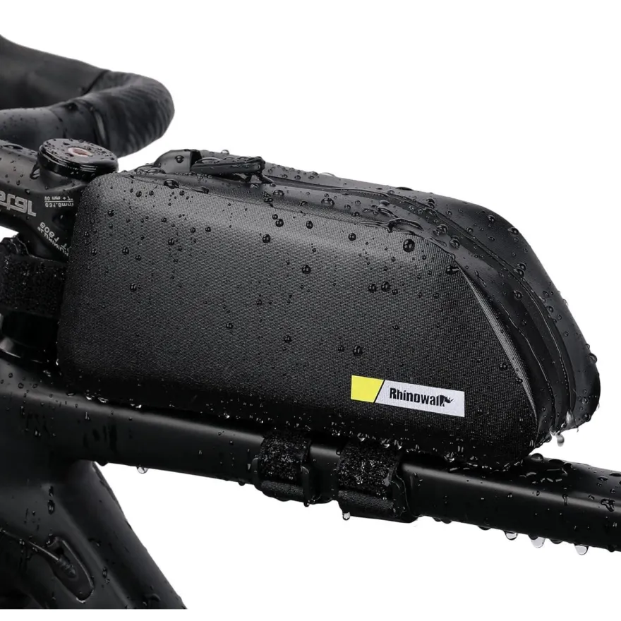 Fahrradtasche Rahmentasche 1.5L Wasserdicht Schwarz-2 7.2 Zoll