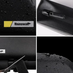 Fahrradtasche Rahmentasche 1.5L Wasserdicht Schwarz-2 7.2 Zoll