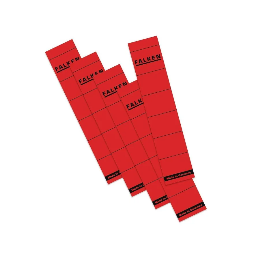 Falken 10er Pack Ordner-Rückenschild Rot