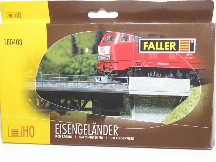 Faller 180403 - Eisengeländer - Fahrbahn-Zubehör - HO - 1:87 - Originalverpackung