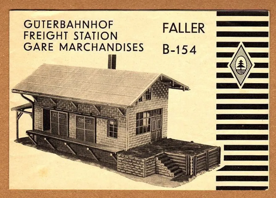 Faller H0 Anleitung Bauanleitung Instruction B-154 Güterbahnhof Güterumschlag Lager