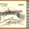 Faller H0 Anleitung Bauanleitung Instruction 540/1 Profile Stahlprofile T-Träger Set