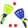 Fangball Spiel Set XXL mit 3 Bällen und 2 Fangkörben Wurf Ball Trichter Becher