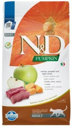 Farmina N&D; Cat Pumpkin Venison & Apple Adult 1,5 kg
