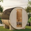 Fasssauna L Pini wood Outdoor Sauna inkl. Ofen (mit Montage)