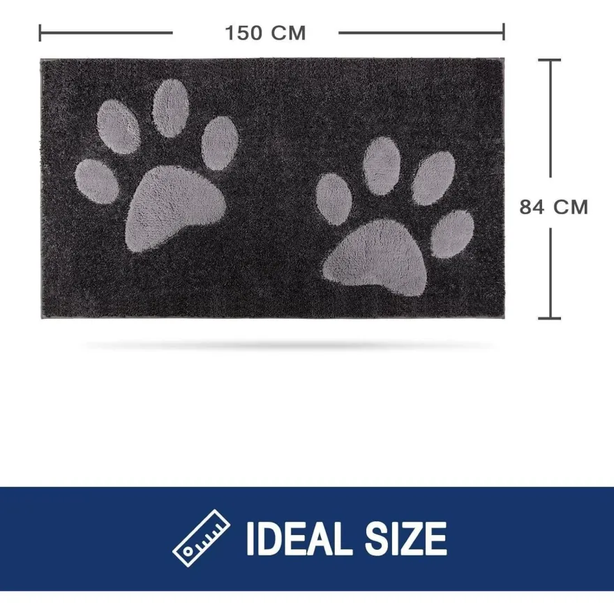 Fcsdetail Schmutzfangmatte waschbar 84 x 150 cm, Fußmatte Innen, absorbierend