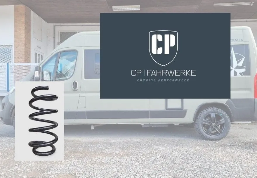 Federn Vorderachse Wohnmobil Schraubenfedern CP Fahrwerke L Ducato ab 2006 Auflastung