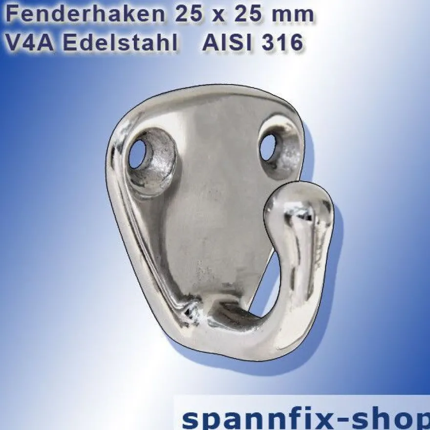Fenderhaken Verdeckauge Edelstahl Fender Halter Haken Fenderhalter Bootsport