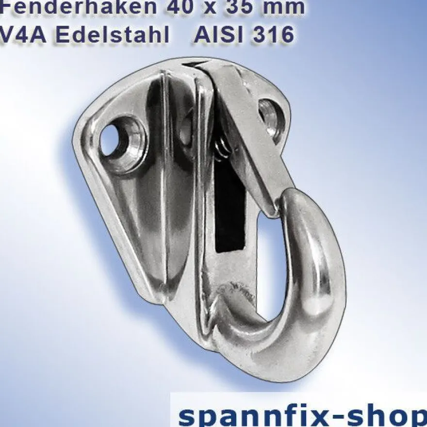 Fenderhaken Verdeckauge Edelstahl Fender Halter Haken Fenderhalter Bootsport