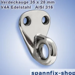 Fenderhaken Verdeckauge Edelstahl Fender Halter Haken Fenderhalter Bootsport