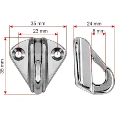 Fenderhaken Verdeckauge Edelstahl Fender Halter Haken Fenderhalter Bootsport