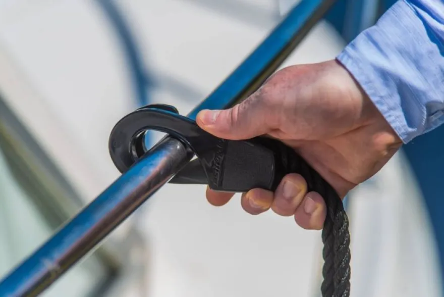 Fenderhalter für Fender Fastfender Doppelpack Sail Segelboot Reling Fenderseil