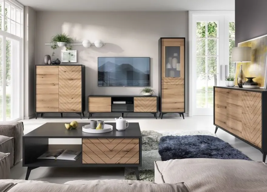 Fernsehschrank Diamond RTV154 Unterschrank Lowboard 2 türiger