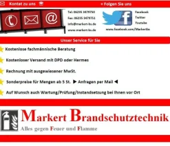 Feuerlöscher Kasten Box Schutzkasten für 6Kg rot-schwarz