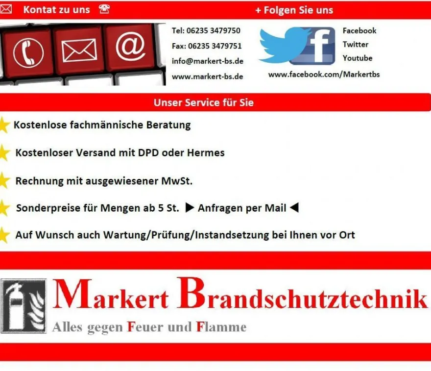 Feuerlöscher Kasten Box Schutzkasten für 6Kg rot-schwarz