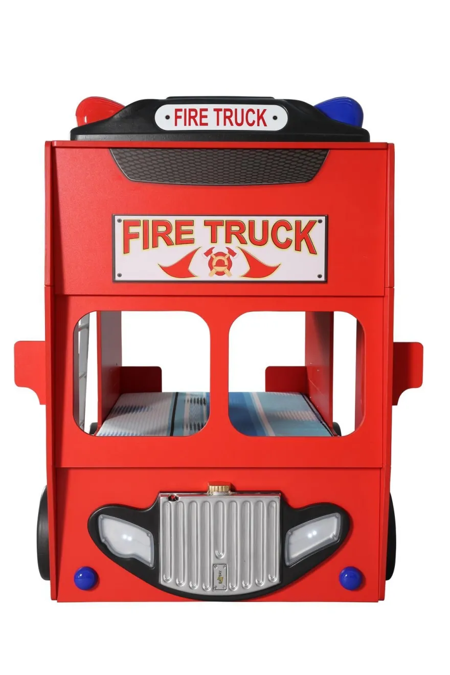 Feuerwehrbett Doppelbett mit Matratze + Rost