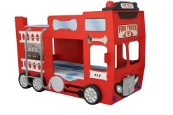 Feuerwehrbett Doppelbett mit Matratze + Rost