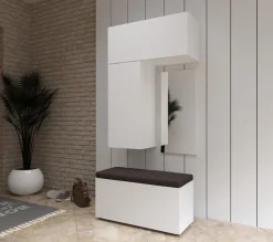 F10 Flur Dielenmöbel Garderobenschrank Dielenschrank Schuhschrank Flurmöbel Spiegel