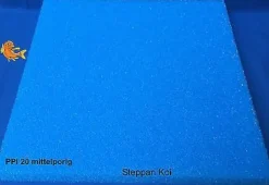 Filterschaum Filtermatte 25 X 25 X 2 cm grob, mittel, feinporig Koi Teich